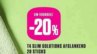 T4 slim solutions afslankend 28 sticks