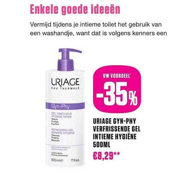Medi Market Uriage gyn-phy verfrissende gel intieme hygiëne 500ml aanbieding
