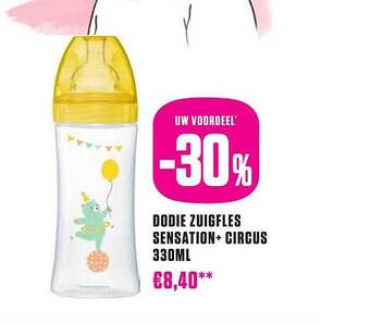 Dodie zuigfles sensation+ circus 330ml
