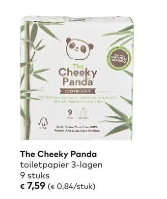 The Cheeky Panda toiletpapier 3-lagen 9 stuks