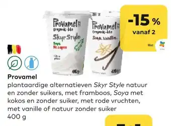 Provamel plantaardige alternatieven Skyr Style natuur en zonder suikers 400g