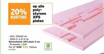 GAMMA Polystyreen xps platen aanbieding