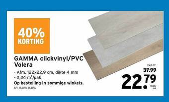 GAMMA Gamma clickvinyl-pvc volera aanbieding