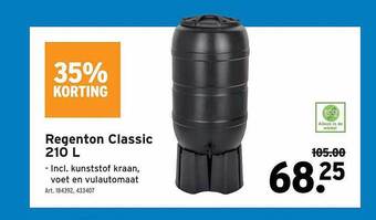 GAMMA Regenton classic 210l aanbieding