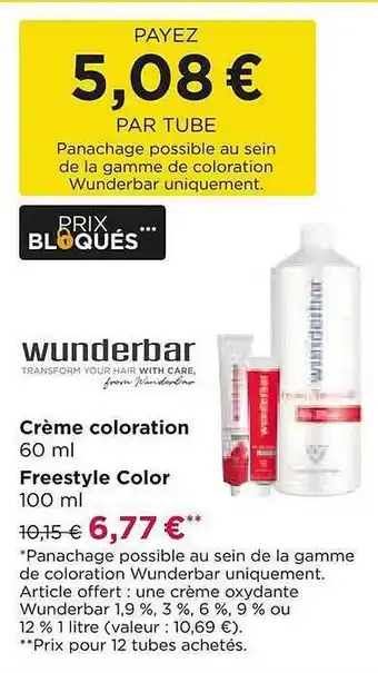 Pro-Duo Wunderbar crème coloration, freestyle color aanbieding
