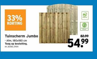 GAMMA Tuinscherm jumbo aanbieding