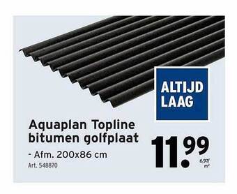GAMMA Aquaplan topline bitumen golfplaat aanbieding