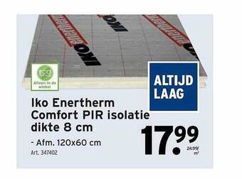 GAMMA Iko enertherm comfort pir isolatie dikte 8 cm aanbieding