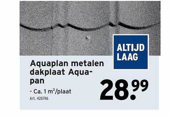 GAMMA Aquaplan metalen dakplaat aquapan aanbieding