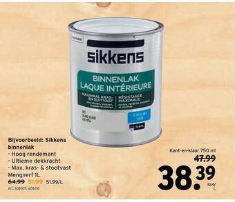GAMMA Sikkens binnenlak aanbieding