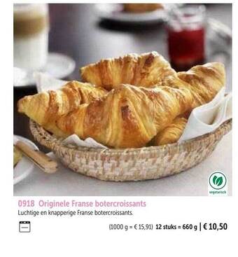 Bofrost Originele franse botercroissants aanbieding