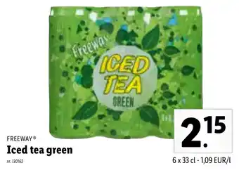 Lidl Iced tea green 33 cl aanbieding