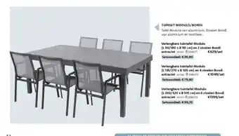 Tuinset modulo/bondi antraciet