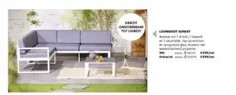Dreamland Loungeset sunset aanbieding