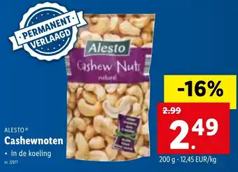 Lidl Cashewnoten 200g aanbieding