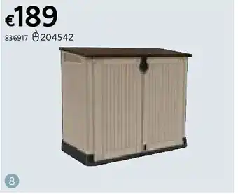 Dreamland Keter opbergbox store it out midi bruin beige aanbieding