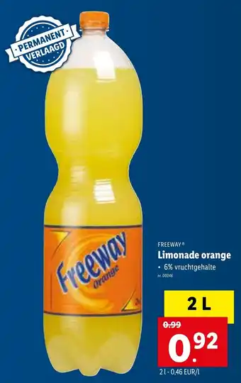 Lidl Limonade orange 2L aanbieding