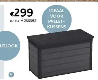 Dreamland Keter opbergbox cortina 757 l aanbieding
