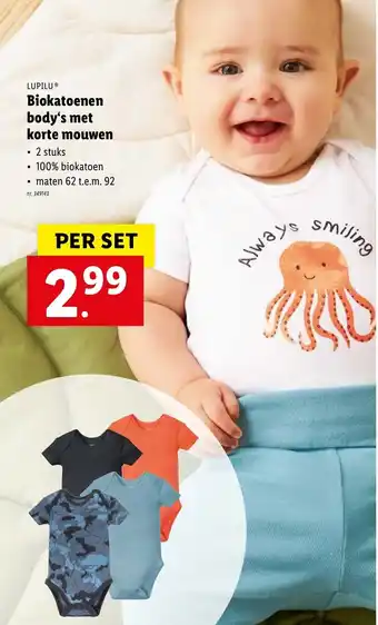 Biokatoenen vody's met korte mouwen