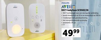 Lidl Philips Dect-babyfoon SCD502/26 aanbieding