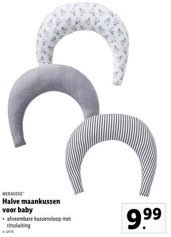 Halve maankussen voor baby