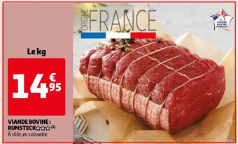 Auchan Viande bovine: rumsteck le kg aanbieding