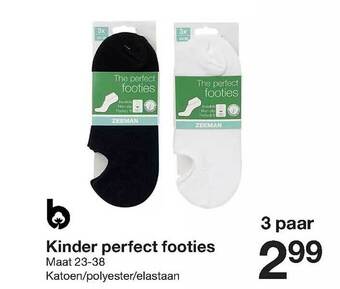 Zeeman Kinder perfect footies aanbieding