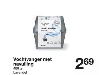 Vochtvanger met navulling