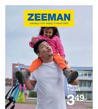 Zeeman Heren tshirt aanbieding