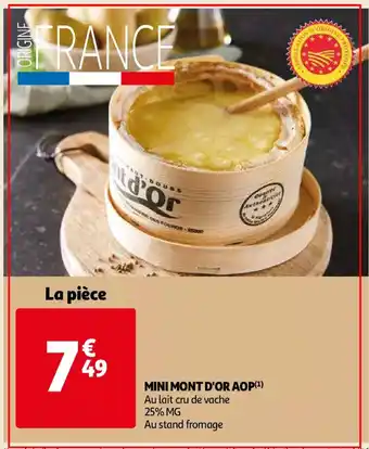 Auchan Mini mont d'or aop la piece aanbieding