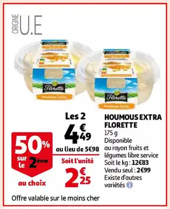 Florette houmous extra 175 g