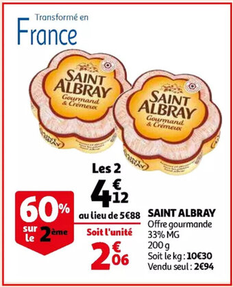 Auchan Saint Albray 200 g aanbieding