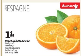Auchan Oranges A Jus aanbieding
