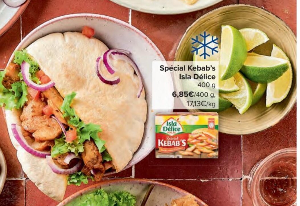 Special Kebab's Isla Delice 400 g promotie bij Carrefour