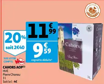 Auchan Pierre Chanau Cahors AOP 3L aanbieding