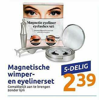 Action Magnetische Wimper- En Eyelinerset aanbieding