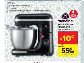 Mandine robot patissier MSM1000-21