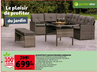 Auchan Salon detente cancun 8 personnes gardenstar aanbieding