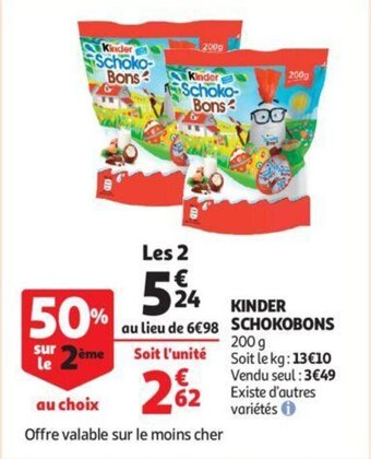 Auchan Kinder schokobons aanbieding