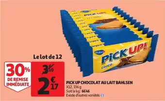 Pick up chocolat au lait bahlsen 336g