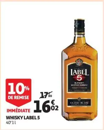Auchan Whisky labels 1L aanbieding