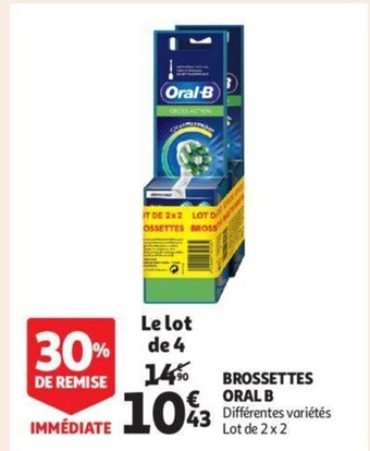Auchan Brossettes oral b aanbieding