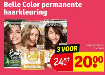 Kruidvat Belle color permanente haarkleuring aanbieding