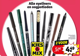 Kruidvat Alle eyeliners en oogpotloden aanbieding