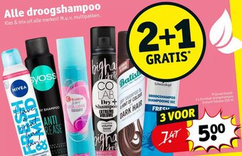 Kruidvat Alle droogshampoo aanbieding