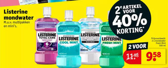 Kruidvat Listerine mondwater aanbieding
