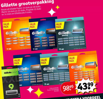 Kruidvat Gillette grootverpakking aanbieding