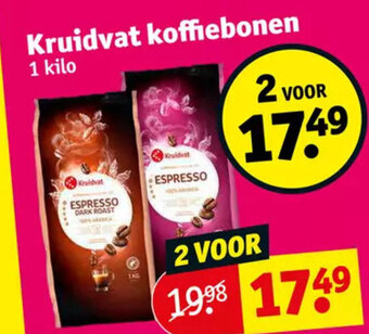 Kruidvat Kruidvat koffiebonen aanbieding