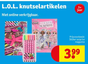 Kruidvat L.O.L knutselartikelen aanbieding