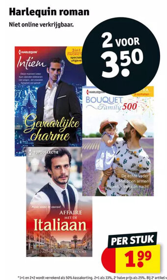 Kruidvat Harlequin roman aanbieding